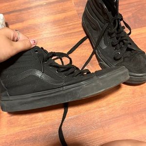 black high top vans